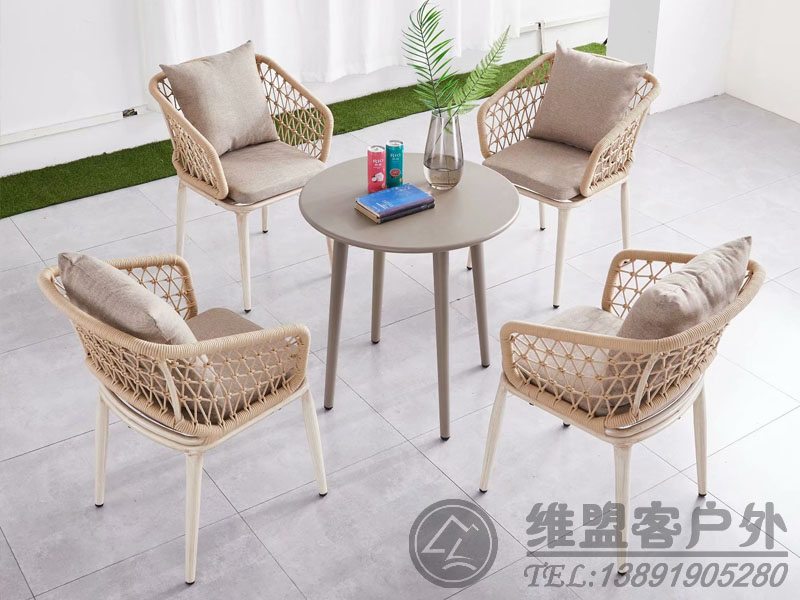 拉繩桌椅  戶外桌椅2