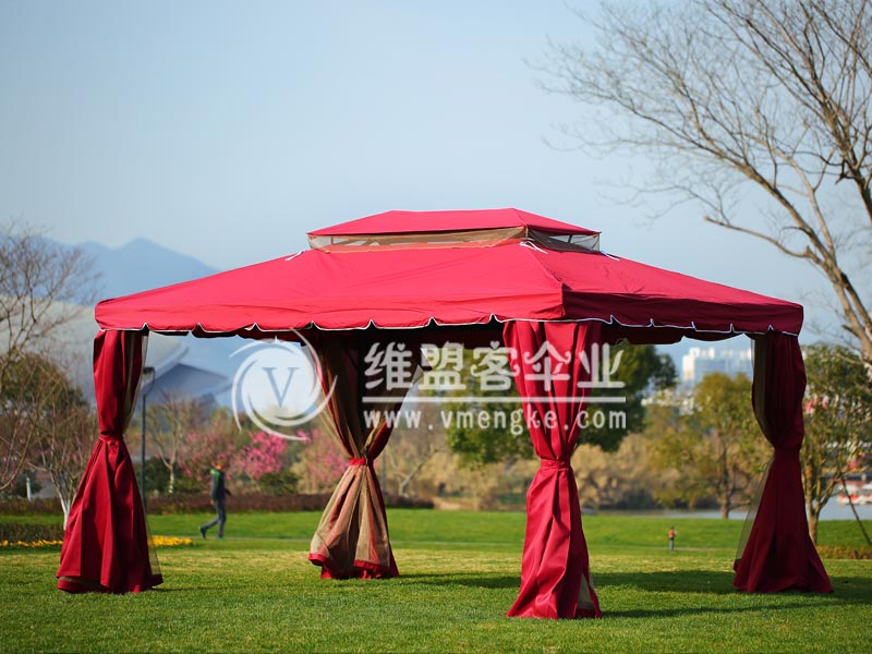 酒紅遮陽篷 移動遮陽棚 墨綠遮陽棚2