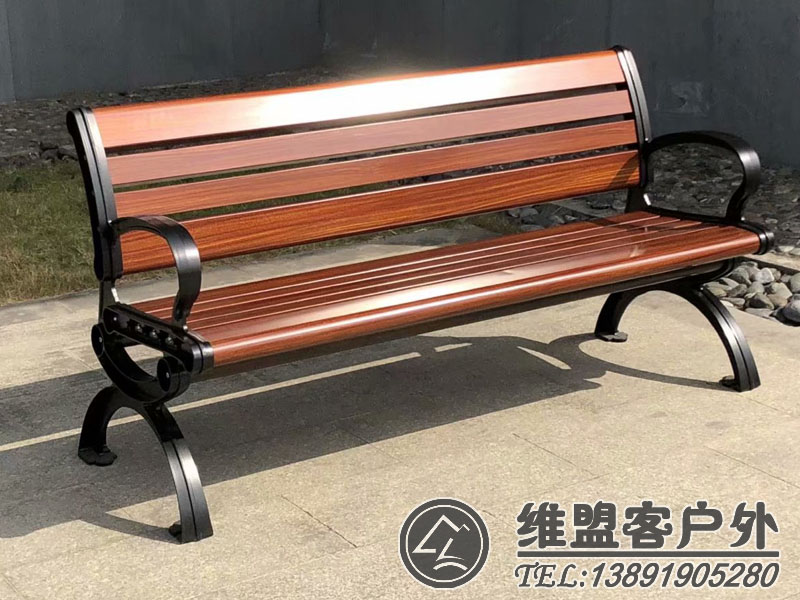 八字公園椅 戶外桌椅  公園椅2