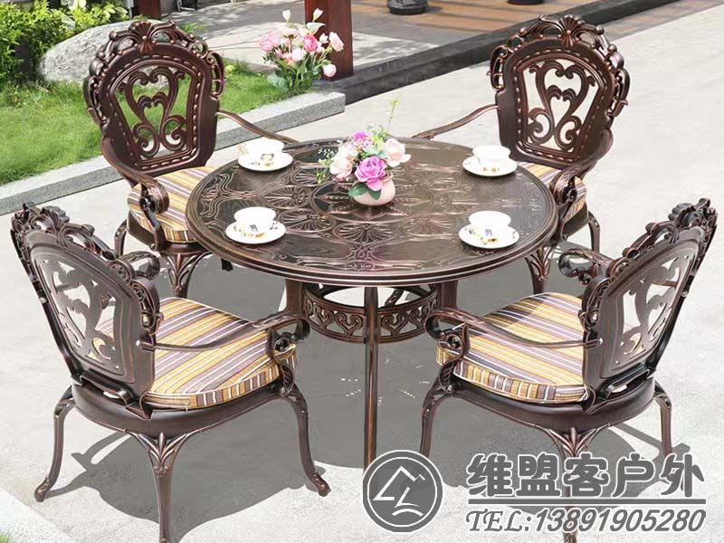 奢華款鑄鋁家具  戶外桌椅2