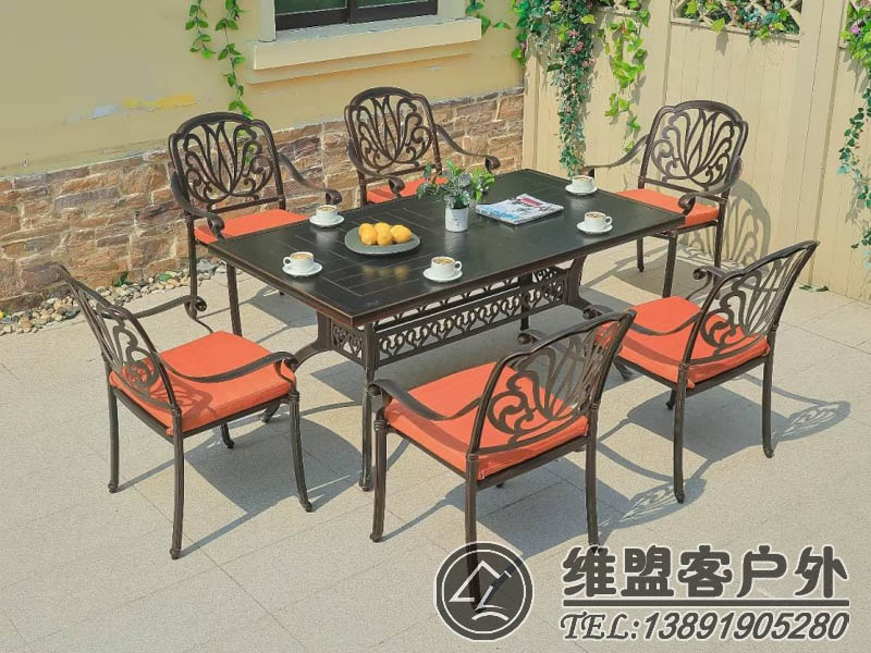 戶外休閑家具 鑄鋁桌椅2