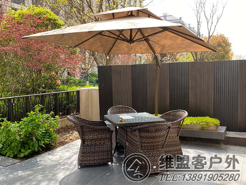 洋房花園遮陽傘 戶外家具2