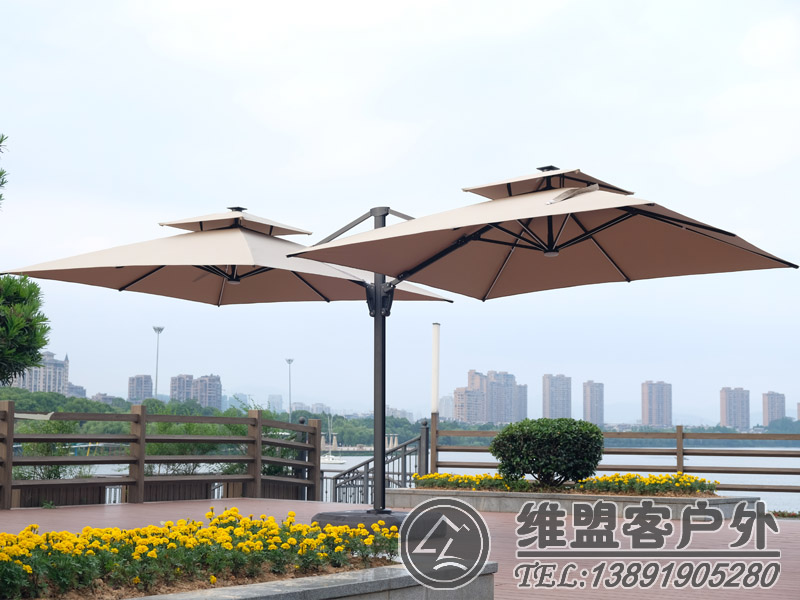 雙開戶外傘 戶外家具 遮陽傘2