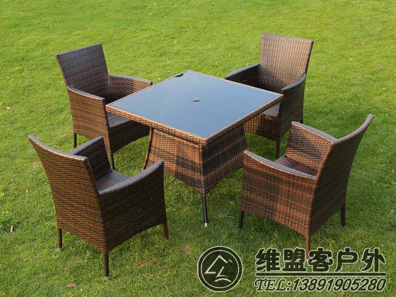 戶外家具 編藤桌椅 仿藤桌椅2